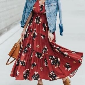 Free people floral Maxi Dress Size2